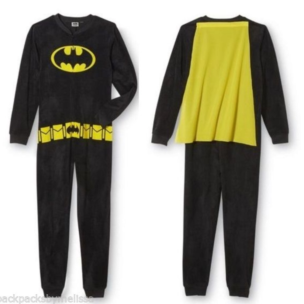 Batman One Piece Fleece Pajamas / Costume L